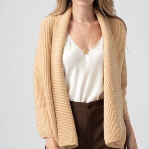 FORTE FORTE Wool Cashmere Cardigan in Vanilla